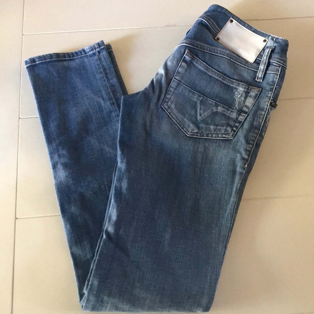 Diesel slim-tapered blue jeans